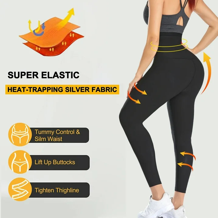 Thermo leggings for Women with High Waist Slimming Compression 